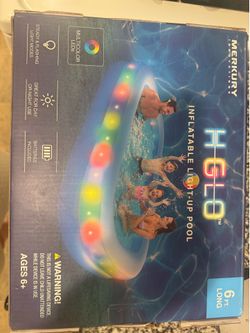 Inflatable light up pool