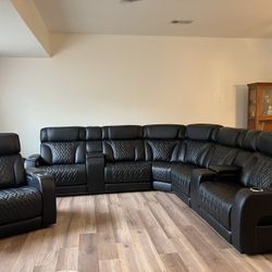 Leather Sectional