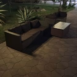 2 Couches And Side Table 