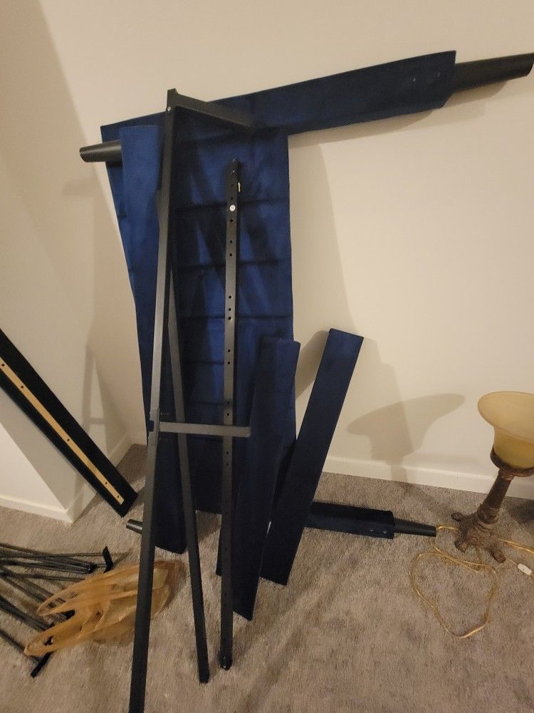 Blue Velvet Full Size Bed