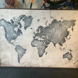 Map Canvas For Wall 