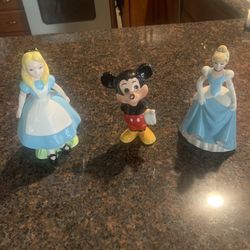 Very Old Disney Ceramic Figures Made In Japan 