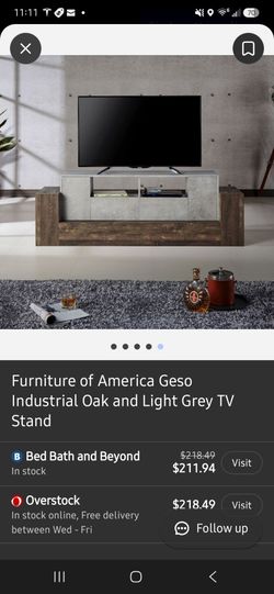 Furniture of America Geso Industrial TV Stand