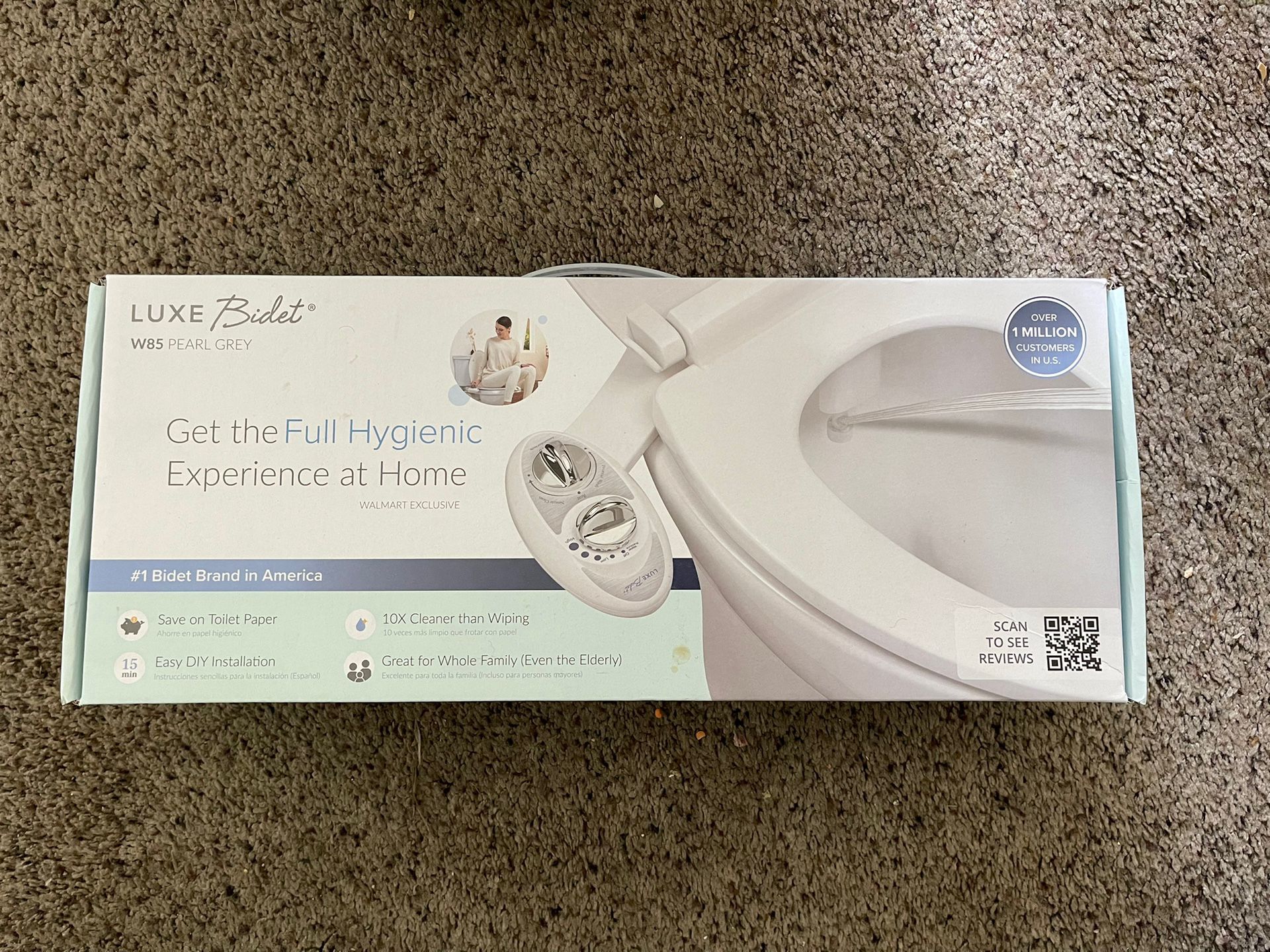 Luxe Bidet W85 Dual Nozzle Self Cleaning Bidet Attachment