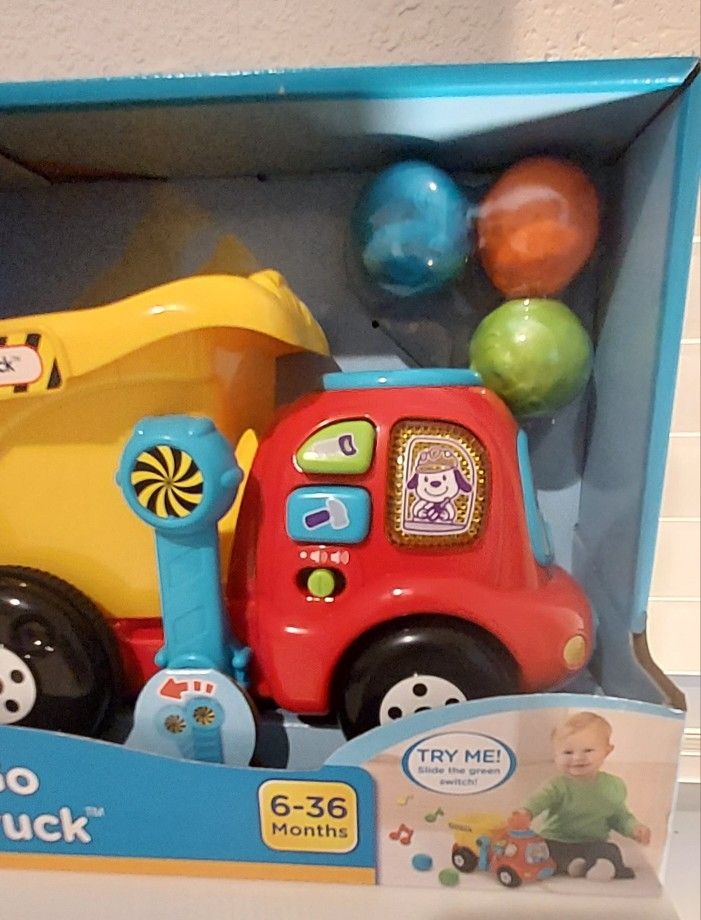 VTech Drop and Go Dump Truck Electronic Learning Musical Baby Toy 6-36 Months