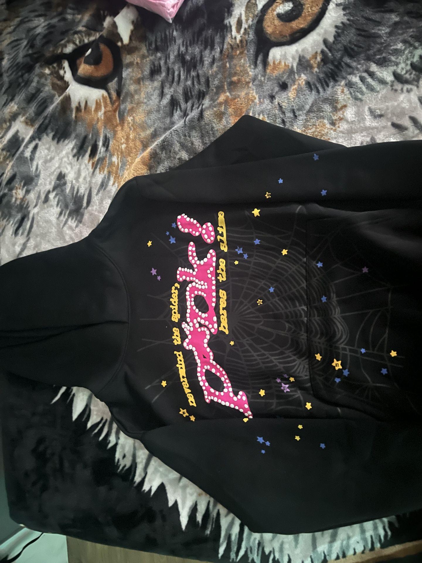 Pink Sp5der Hoodies