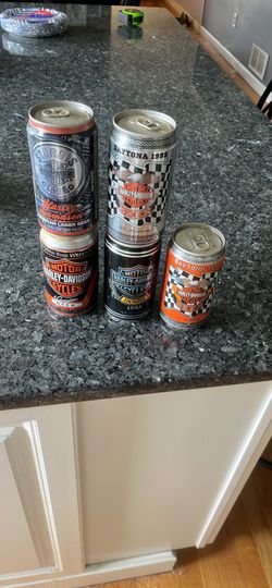 Vintage Harley Davidson cans