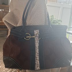 Coach brown purse