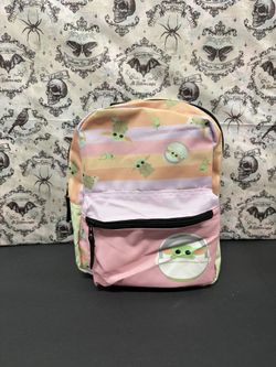 Star Wars The Mandalorian Grogu Mini Backpack - Pastel - Bioworld NWT