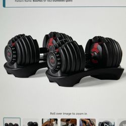 NEW Bowflex SelectTech 552 Adjustable Dumbbells 5 - 50 lbs Home Gym Equipment