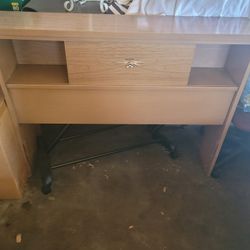 1960's  Bedroom Furniture Set. 2 Nightstands 2 Headboards, 9 Drawer Dresser With Mirror. Good Condition.  Must Pickup.
