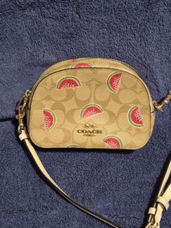 One Day Only Sale - Coach Watermelon Crossbody Bag and Envelope Wallet Lot