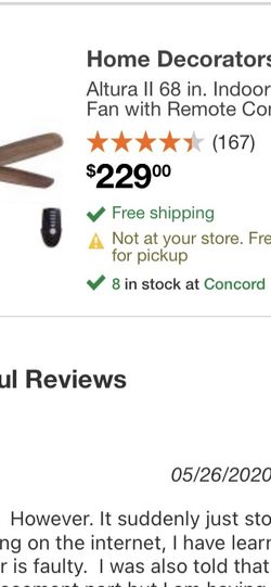 Brand New Fan 65 In Asking 150 OBD