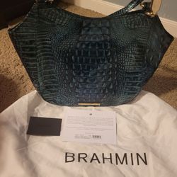New Brahmin marianna verdigris Melbourne purse