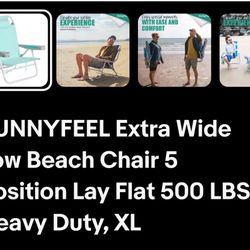 Folding Chair Sunny Feel Max Load 500lbs.