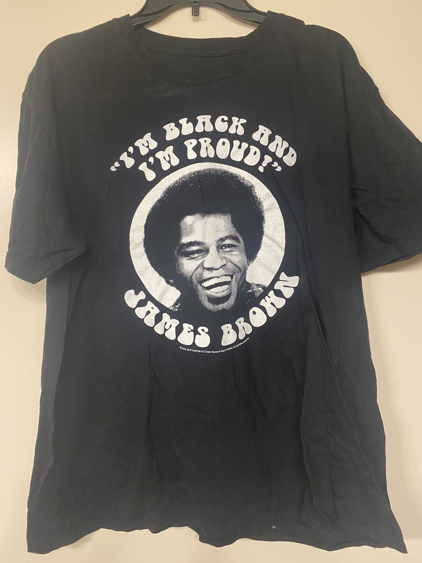 James Brown - “I’m Black And I’m Proud”. 2015 Black Shirt. XL. Excellent condition Minimal wear James brown
