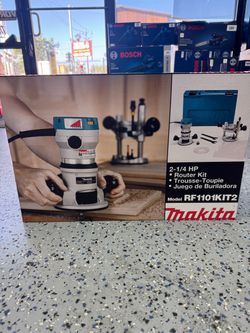 Makita RF1101KIT2 2-1/4 HP* Router Kit, with Plunge Base
