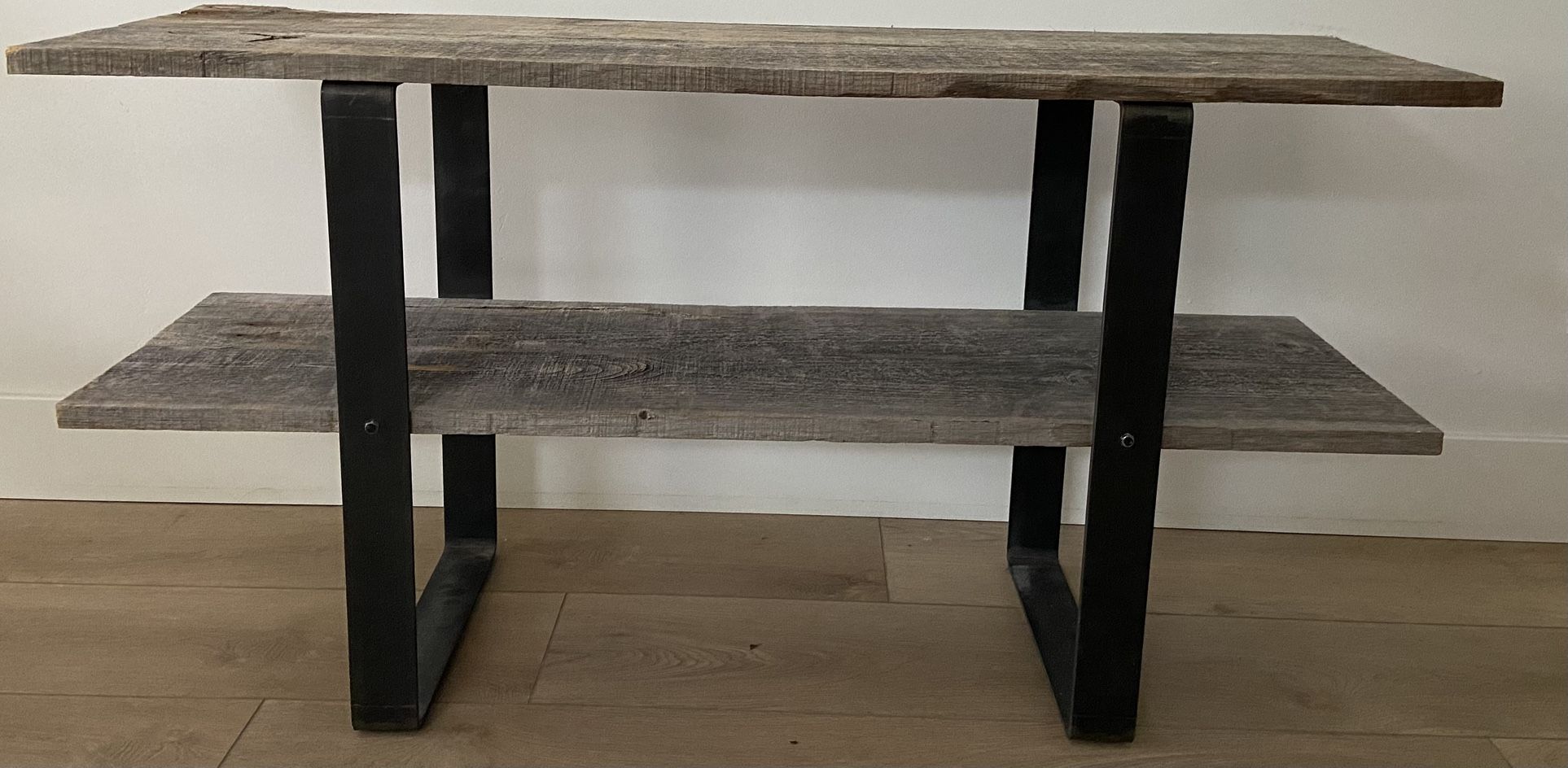 Barn Wood 2 Shelf Media Center 