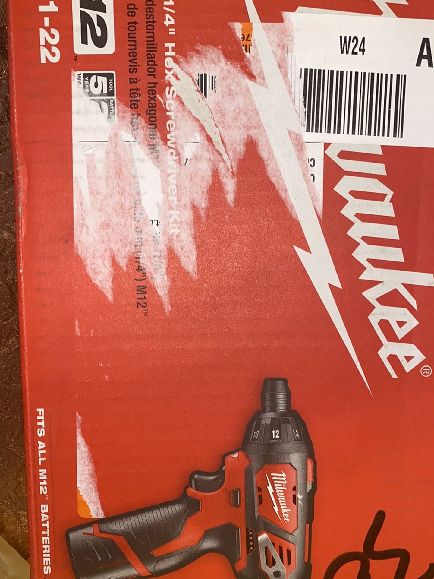 Milwaukee M12 1/4” Hex Screwdriver Kit
