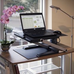 Height Adjustable Laptop Desk (Black)