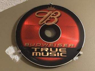 Vintage Budweiser True Music Beer Mirrors