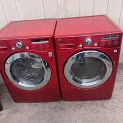 Lavadora y Secadora de gas marca LG 