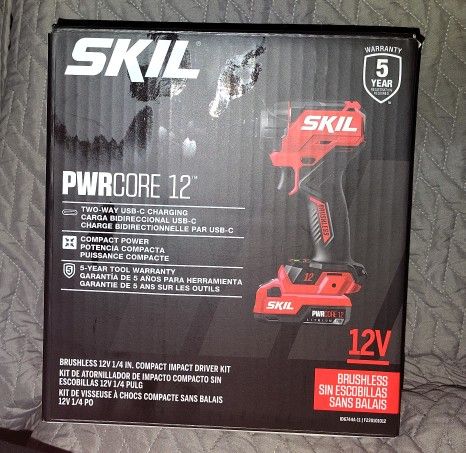 12™ Brushless 12V 1/4 Inch Impact Driver