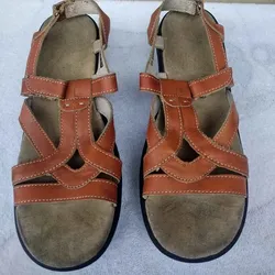 Earth Origins Leather Sandals ā Size 8