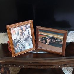 Dale Earnhardt Pictures In Wooden Frames 