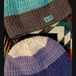 Set Of Three Beanies.