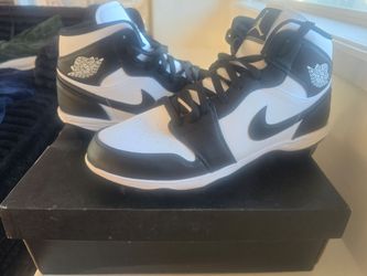 Nike Air Jordan 1 Mid Black White Sneakers