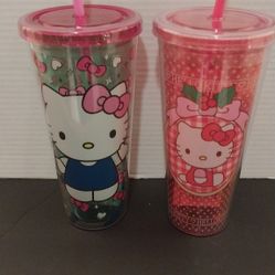 New Set Of 2 Hello Kitty Tumblers 