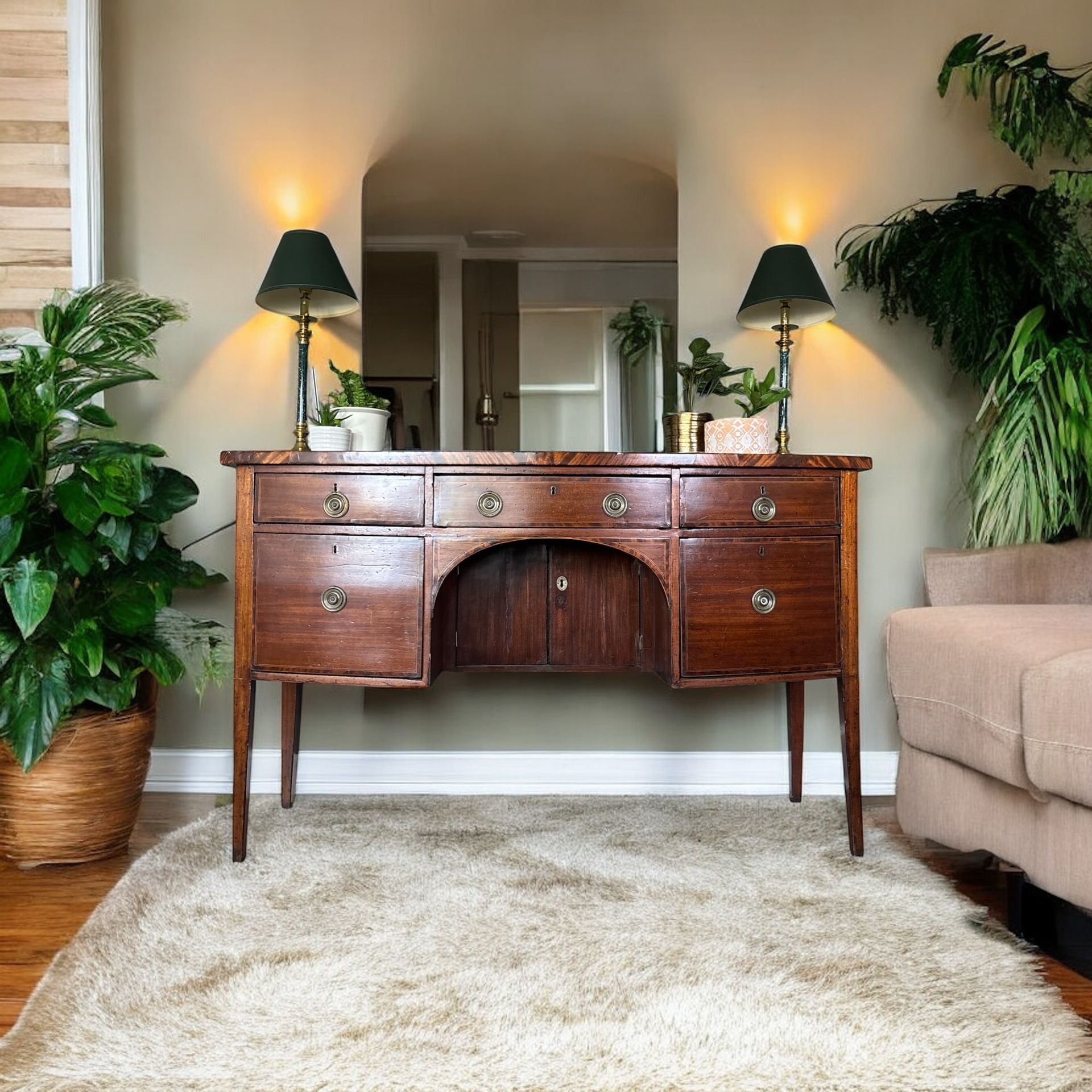 Antique mahogany sideboard