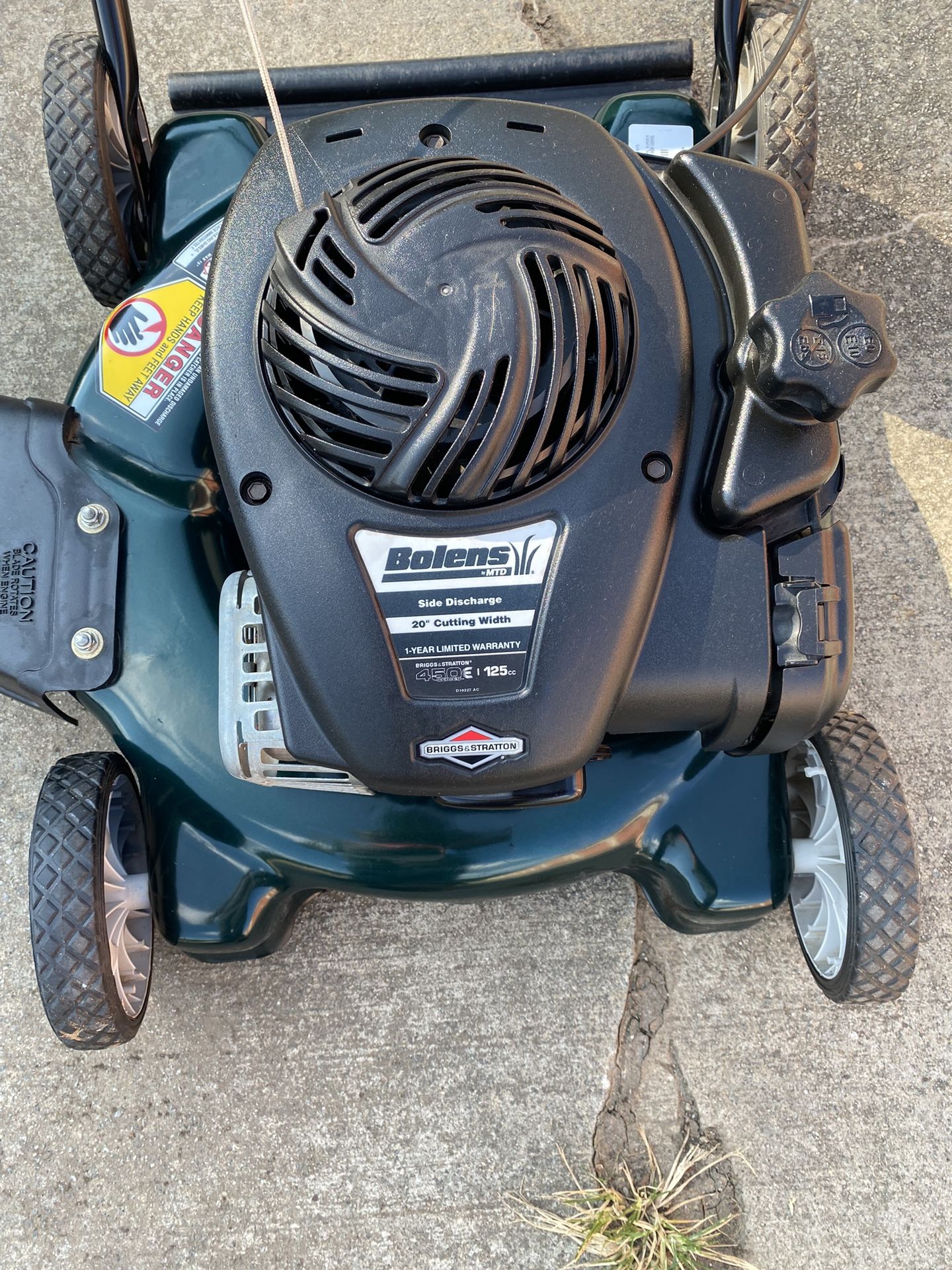 Bolens 125cc mower sale