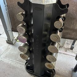 Hampton Weights Dumbbells 5lbs-25lbs Pairs Set