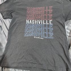Ariat Men’s Size Medium Gray Nashville Graphic T-Shirt