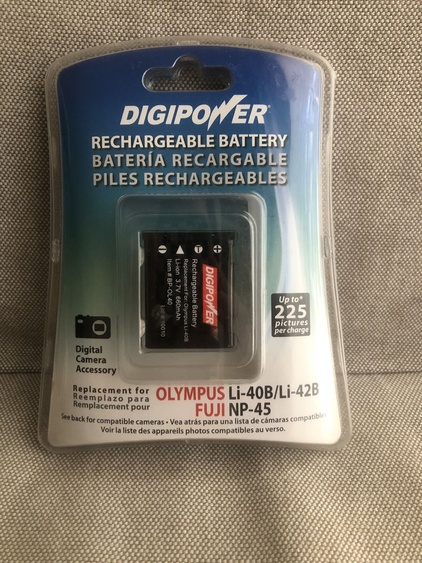 Digipower Rechargeable Battery for Olympus Li-40B/Li42B and Fuji NP-45