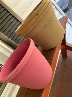 Double Upped 12” & 10” Outside Plant Pots Both For $5 or $3 Each