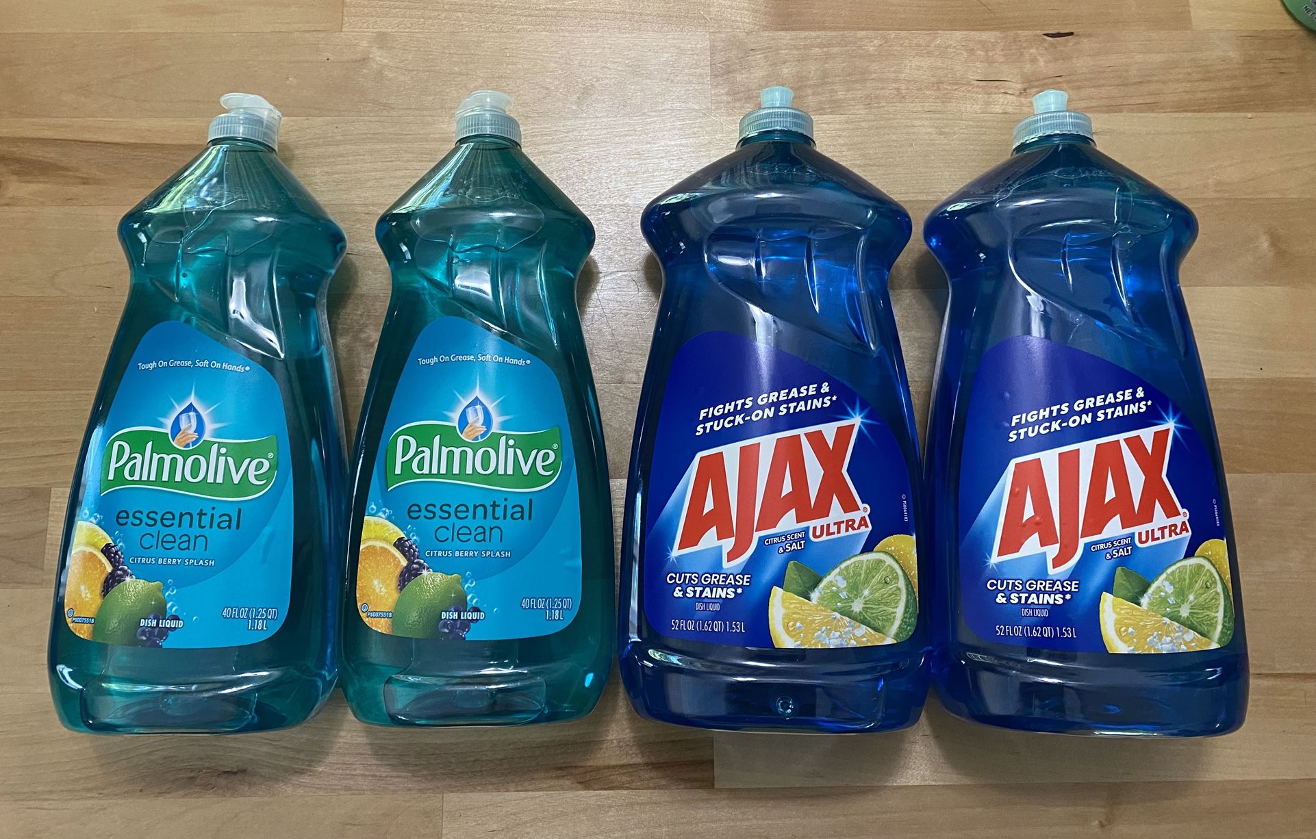 Ajax or Palmolive-large bottles