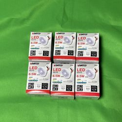 Satco S9384 LED MR16 LED 4000K 40' Beam Spread Gu10 Base Light Bulb, 6.5W