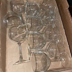 Set Of 19 Wine Glasses