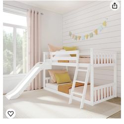 Twin Bunk Bed With Slide 