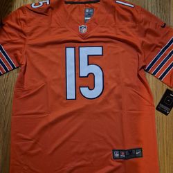 2025NFL Chicago Bears embroidered ball suit 15# Odunze football suit