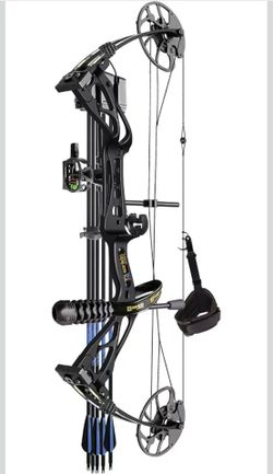 Sanlida Archery Dragon X8 RTH Compound Bow Package for Adults and Teens,18”-31” Draw Length,0-70 Lbs Draw Weight,up to IBO 310 fps,No Bow Press Needed