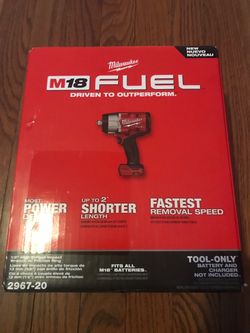 Milwaukee Fuel m18 1/2” Impact wrench high torque tool only $220 firm cash olny