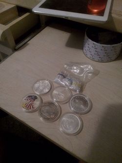 1oz silver rounds 75$ a peace and 1 oz nuggets