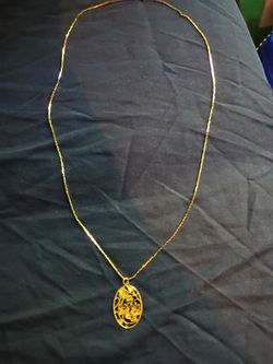 14k Gold mother necklace flower design
