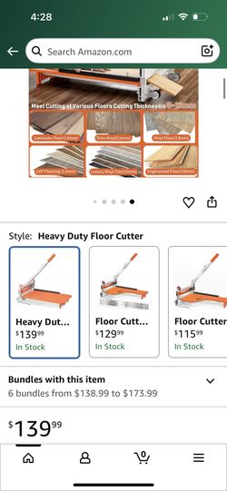 NAACOO Heavy Duty Laminate/Vinyl Floor Cutter, 13” Vinyl Plank Cutter with Wheel – Just 1 Step Meet Angle&Length Cutting, Flooring Tools - Cuts Lamina