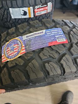 New set of tires ameritread all terrain 35 1250 20 lt