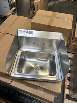  Hand wash sink NORDSTEEL NSF Commercial Sink Stainless Steel Heavy Duty G16 Brand New